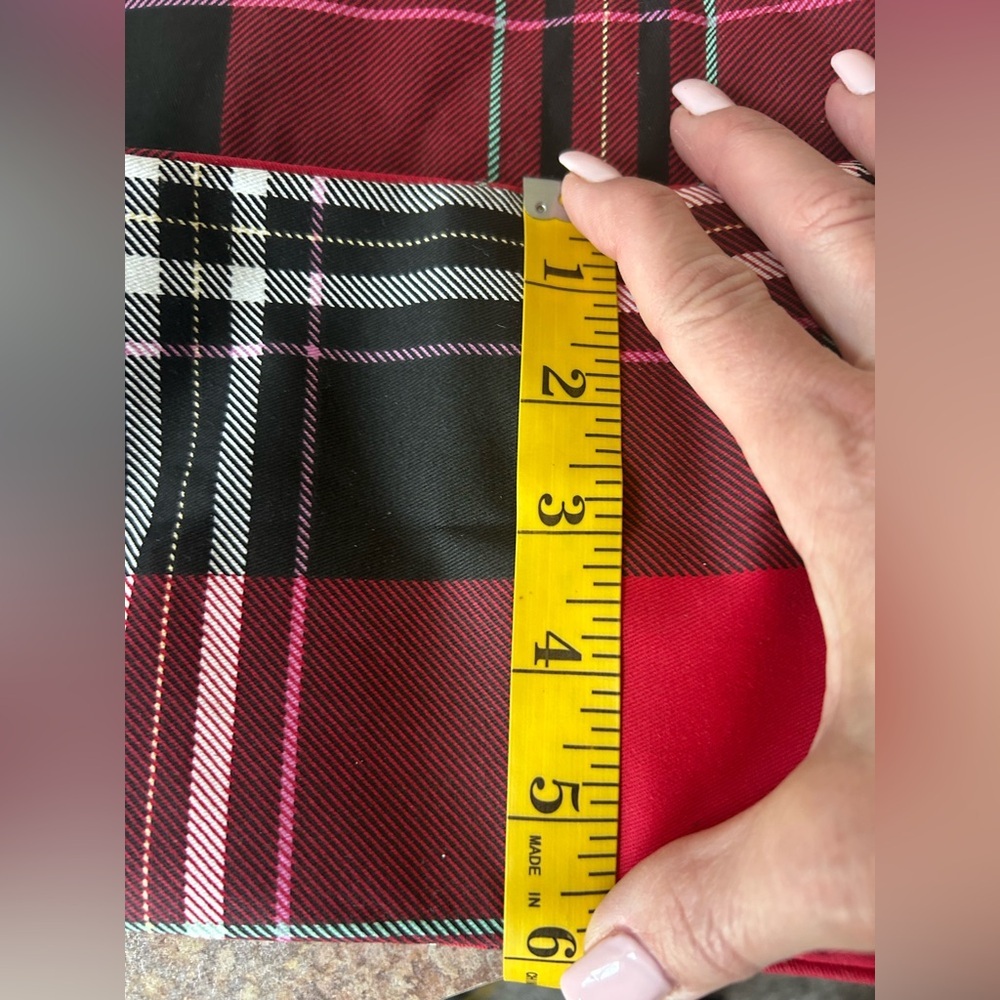 Victoria's Secret Red and Black Plaid Tote Bag NWOT - Picture 6 of 9